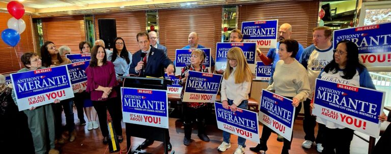 Councilmember Anthony Merante Announces Re-Election Bid Before Enthusiastic Supporters