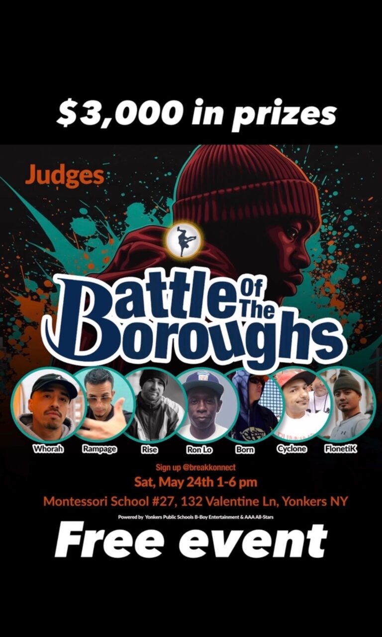 Battle of the Boroughs: Yonkers Edition Brings Olympic-Level Breakin’ to Westchester County May 24, 2025